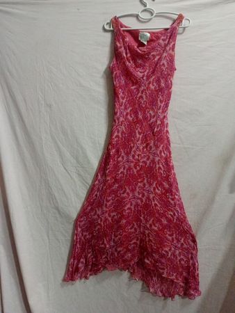 Vision Apparel Pink Floral Print Dress