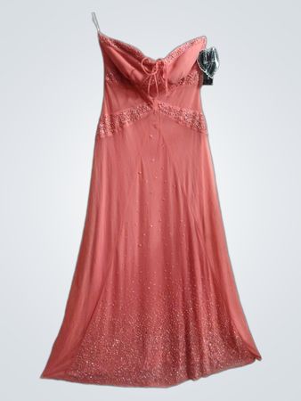 Love Tease Beaded Strapless Maxi Dress