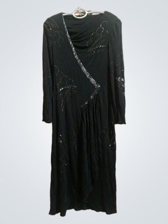 Jonathan Hitchcock Beaded Black Dress