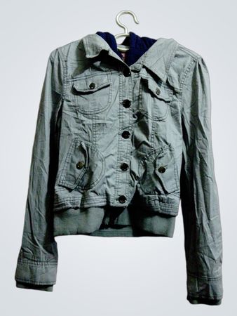 Yori Women's Grey Hooded Jacket