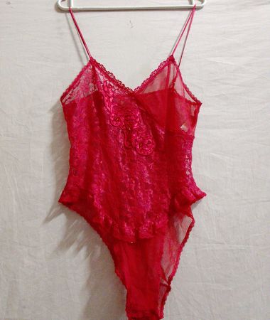 Victoria's Secret Red Lace Teddy