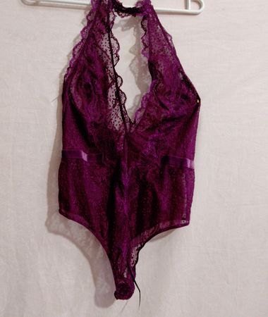 Victoria's Secret Halter Lace Bodysuit