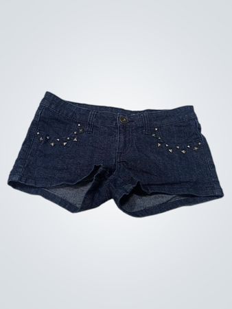 City Streets Damen Jeansshorts mit Nieten