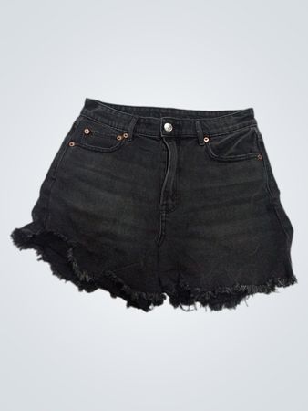 American Eagle schwarze Denim-Cut-off-Shorts