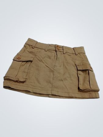 Khaki Cargo Minirock