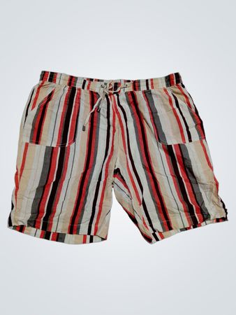 Laura Torelli Klassische Gestreifte Shorts Größe L