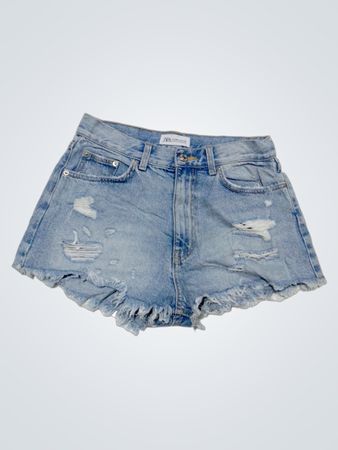 Zara Denim Distressed Shorts