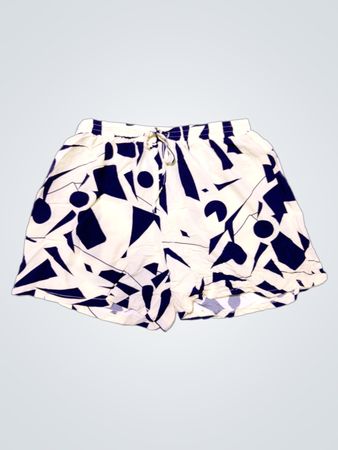 Shorts mit abstraktem Print