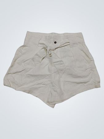 CAMAIËU Weiße Papiertragetaschen-Hüftshorts