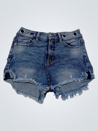 High Rise Denim Shorts