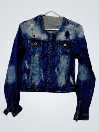 Distressed Denim Jacket