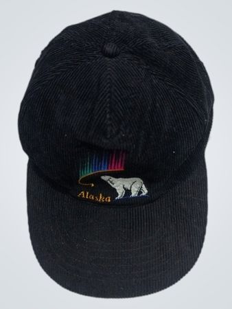 Schwarze Cordura Alaska Bär und Aurora Baseballkappe