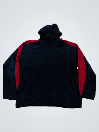 Pull à capuche noir et rouge Nike