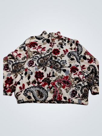 Alfred Dunner Damen Fleecejacke mit Print