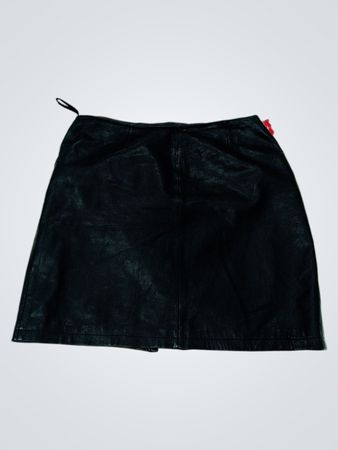 Maxima Wilson's The Leather Experts Black Leather Skirt