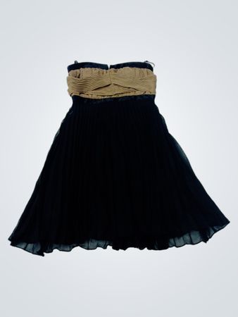 XOXO Trägerloses Plissee-Kleid