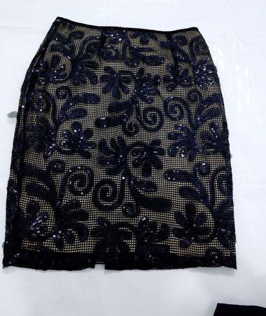 Sienna Sky Damen Pailletten Spitzenrock