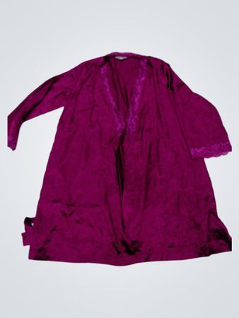 Morgan Taylor Intimates Damen L/XL lila Spitzen-Robe