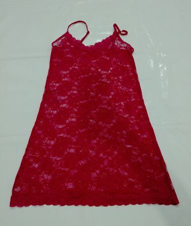 Roter Spitzen-Slip