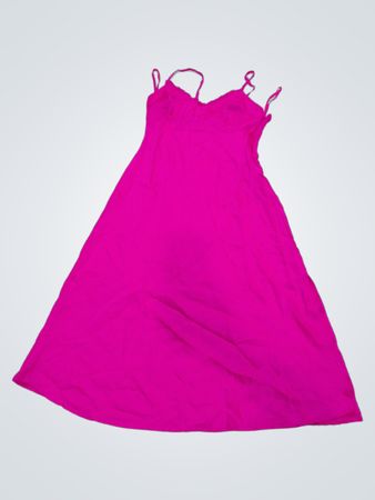 Lapara Pink Spaghetti Strap Maxi Dress