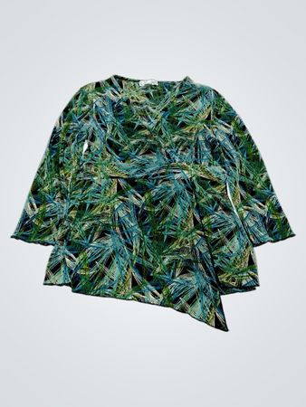 Dressbarn bedrucktes Langarmtop