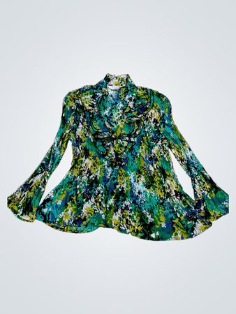 ALLISON TAYLOR PETITE PXL 100% POLYESTER BLUSE