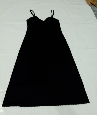 Vanity Fair Schwarzes Slipkleid
