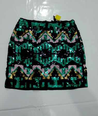 H&M Divided Pailletten Minirock