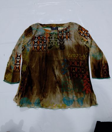 Libra Afrikanische Druckbluse