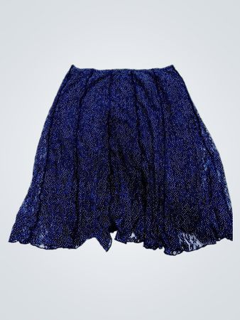 christopher & banks marineblauer gepunkteter Rock