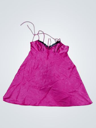 California Dynasty Pink Satin Slinky Kleid