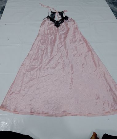 Linea Donatella Pink Lace Trim Nachthemd