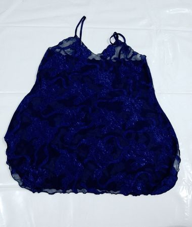 Blauer Spitzen-Slip
