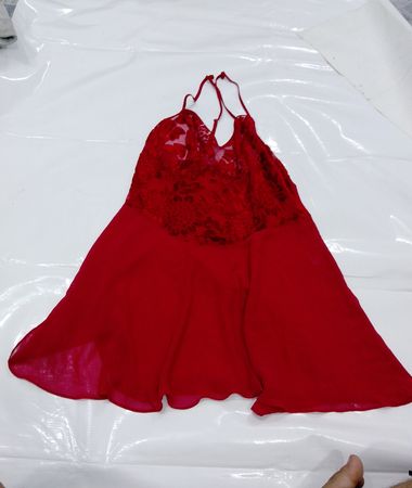 Cacique Rote Spitzeneinfassung Babydoll Unterwäsche