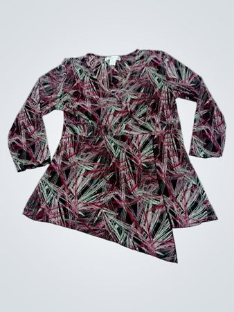 Dressbarn Bedruckte Langarm-Tunika