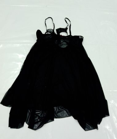 Avidlove Schwarzes Mesh Babydoll