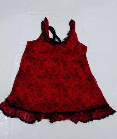 Space & Sexy Rote Spitze Babydoll