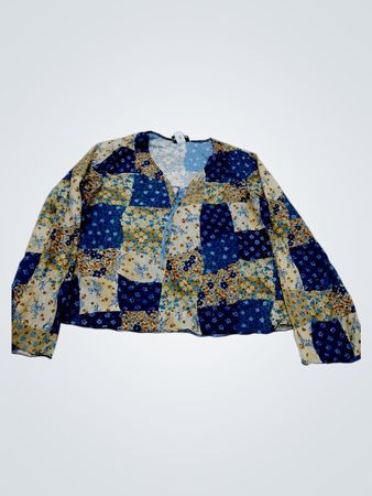 Fashion Bug Patchwork Print Langarmtop