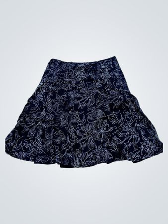 Christopher & Banks Damen Marineblau Blumendruckrock Größe 12