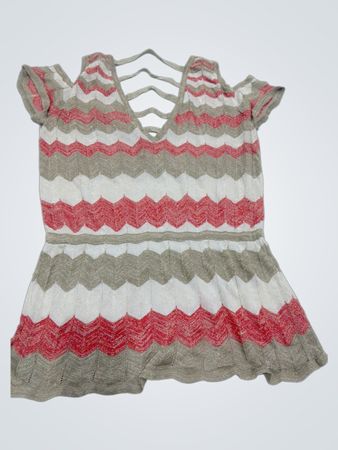 Bebe Knit Cold Shoulder Top