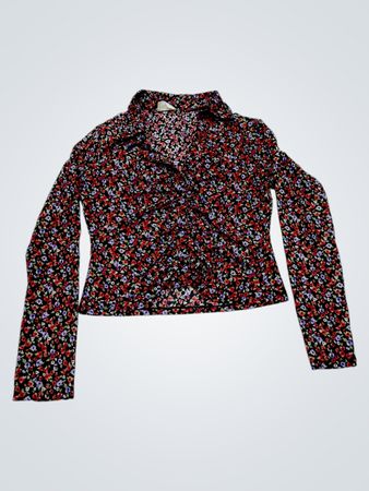 EMBER Floral Print Langarmoberteil