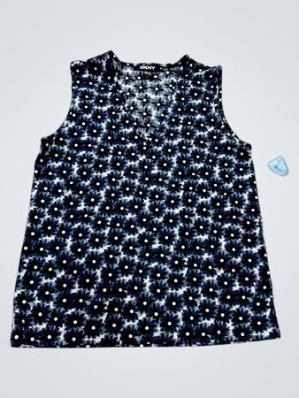 DKNY Ärmelloses Oberteil mit Blumenmuster
