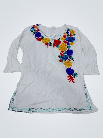 RADHE Weiße Bestickte Bluse