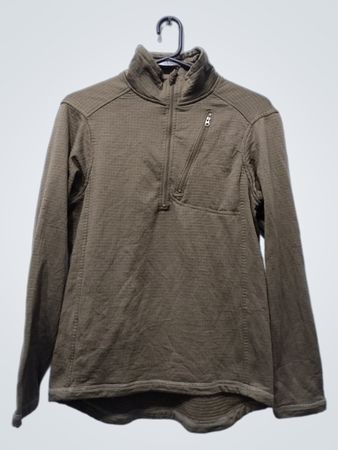 Pullover brun 1/4 zip