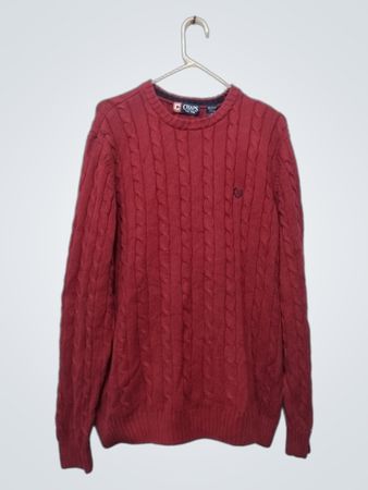 Chaps Kabelstrick Rundhalsausschnitt Pullover