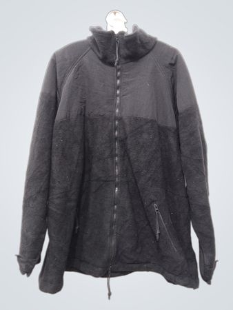 Schwarze Fleecejacke