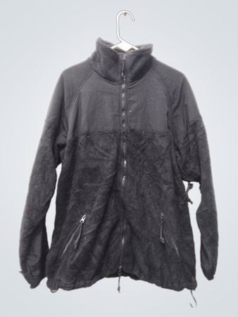 Schwarze Fleecejacke