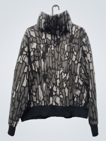 Veste en polaire avec motif abstrait