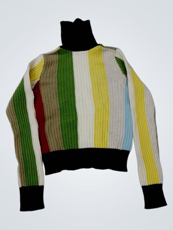 United Colors of Benetton Gestreifter Rollkragenpullover