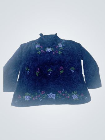 Carolyn Taylor Luxus Besticktes Stehkragen-Top